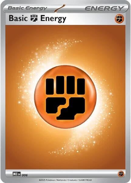 Image for Basic Fighting Energy - 006 (6) (MEE: Mega Evolution Energies) (MEE) - Pokemon