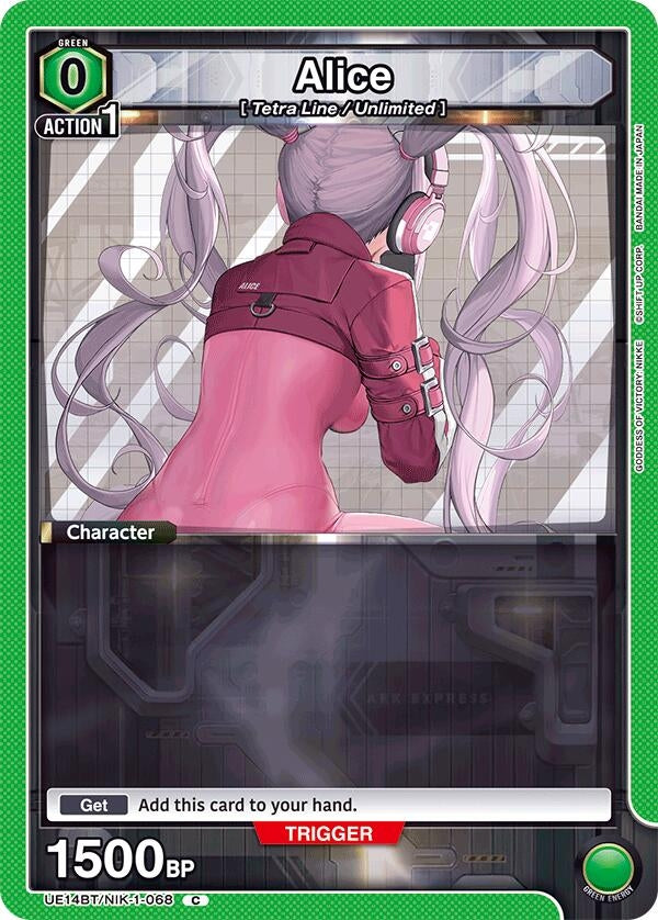 Image for Alice (068) (UE14BT/NIK-1-068) (UE14BT: GODDESS OF VICTORY: NIKKE) (UE14BT) - Union Arena