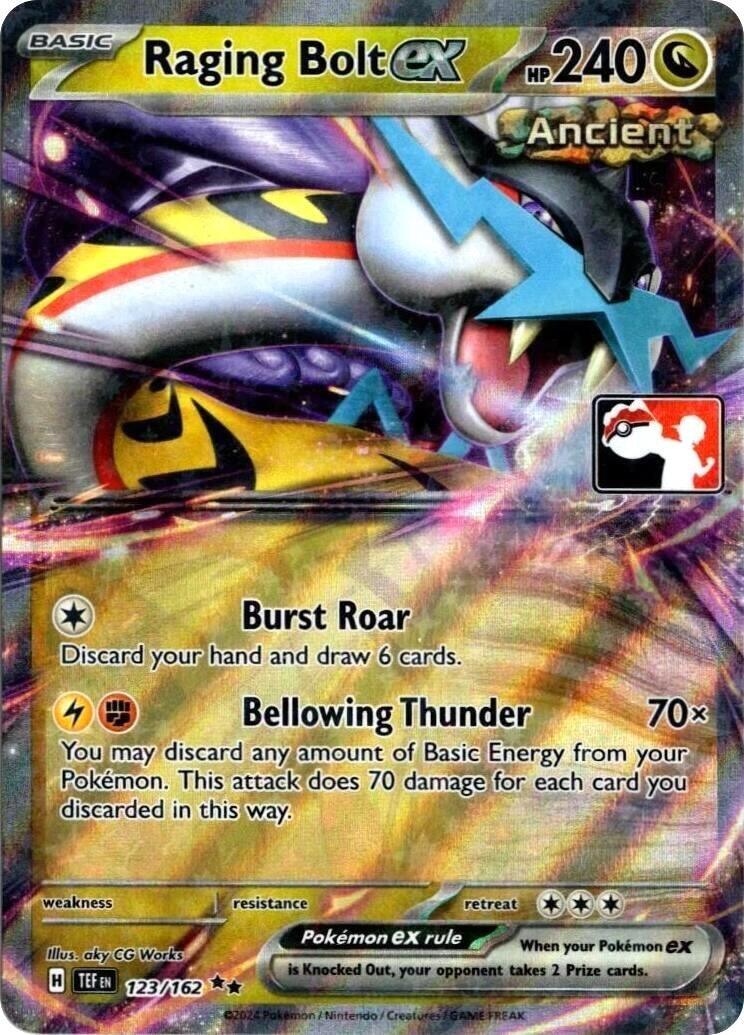 Image for Raging Bolt ex (123/162) (Prize Pack Series Cards) - Pokemon