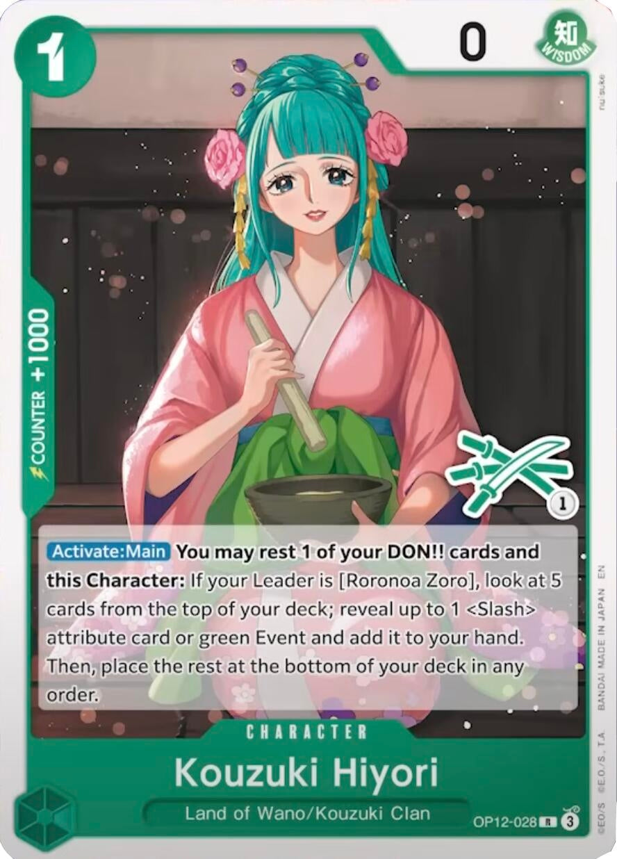 Image for Kouzuki Hiyori (Zoro Deck) (OP12-028) (Learn Together Deck Set) (LT-01) - One Piece Card Game