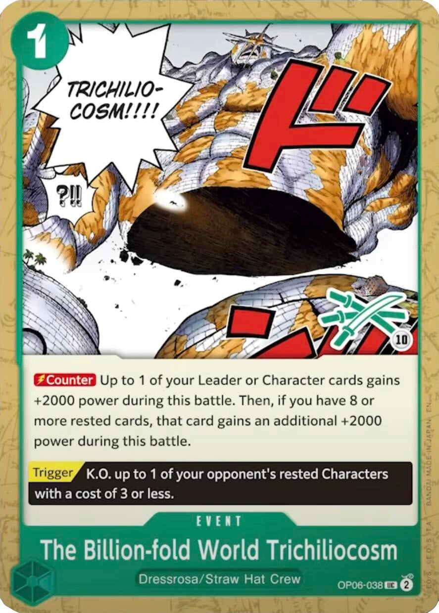Image for The Billion-fold World Trichiliocosm (Zoro Deck) (OP06-038) (Learn Together Deck Set) (LT-01) - One Piece Card Game