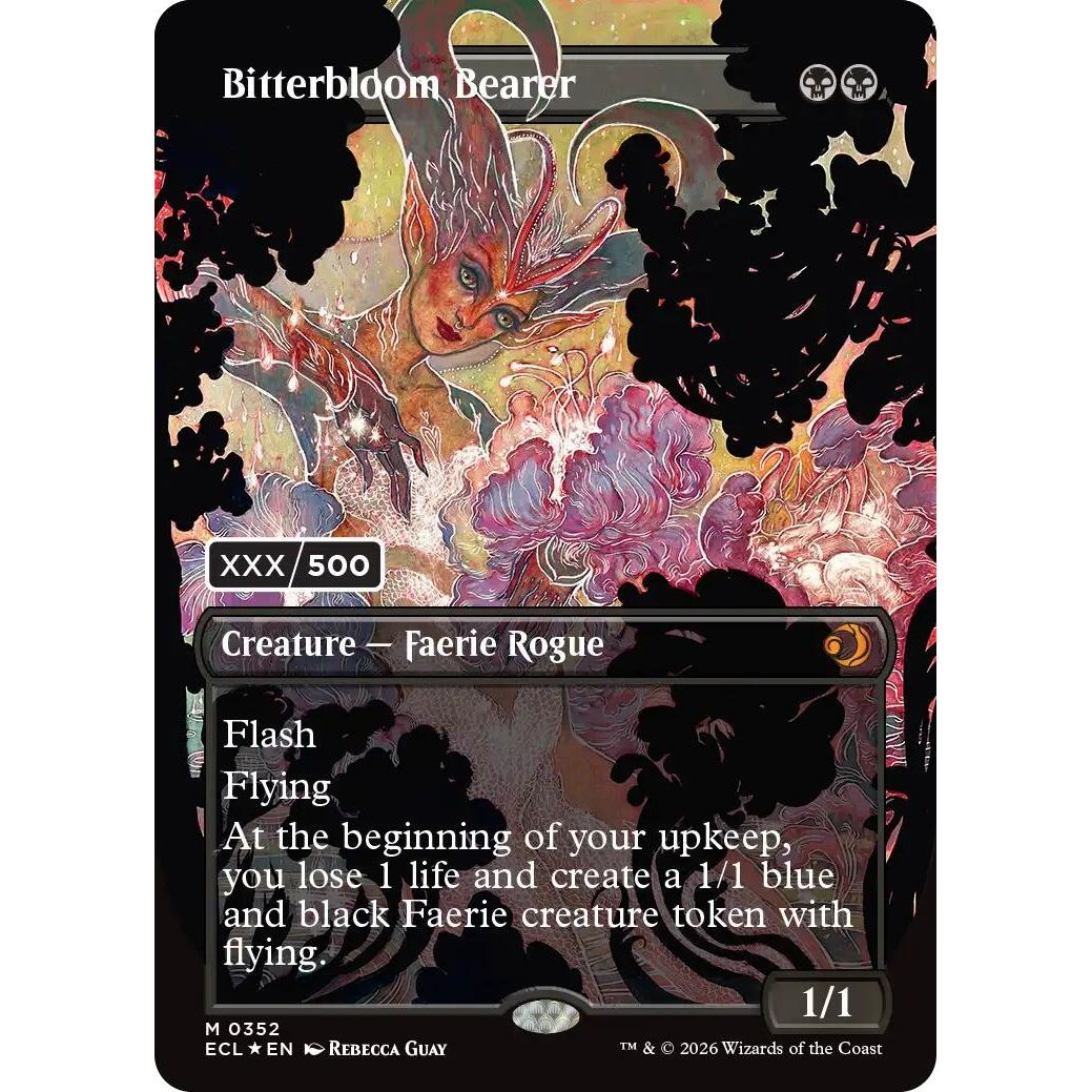 Image for Bitterbloom Bearer (Borderless) (Serial Numbered) (352) (Lorwyn Eclipsed) - Magic: The Gathering