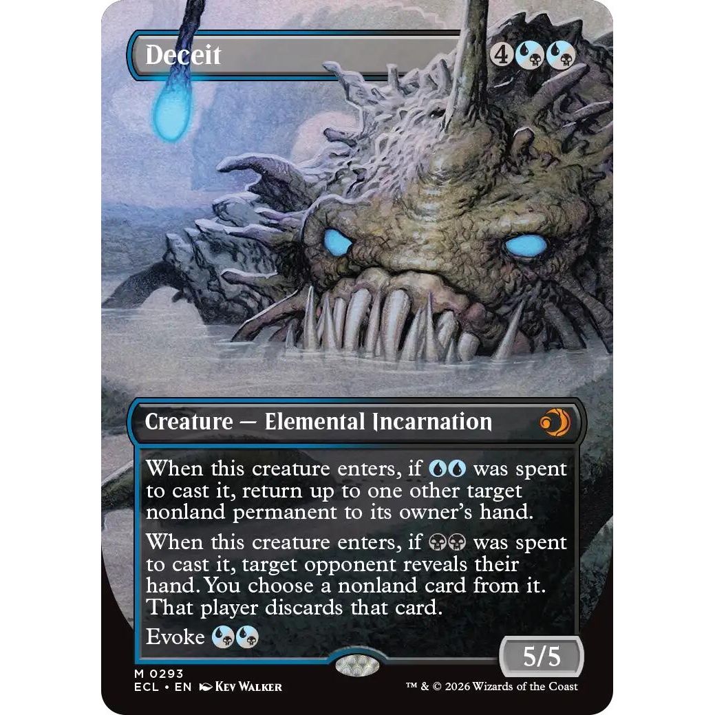 Image for Deceit (Borderless) (293) (Lorwyn Eclipsed) - Magic: The Gathering