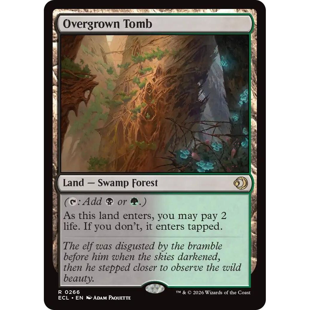 Image for Overgrown Tomb (266) (Lorwyn Eclipsed) - Magic: The Gathering