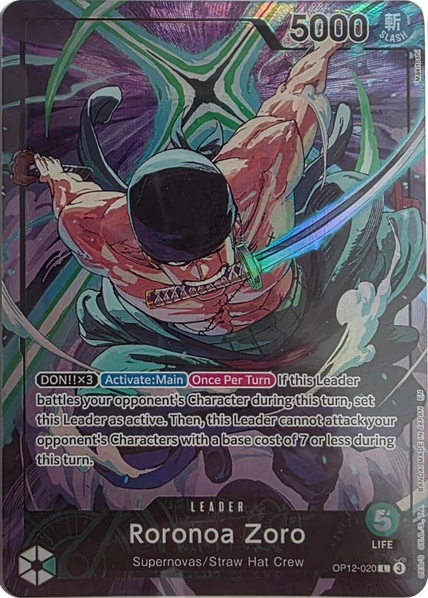 Image for Roronoa Zoro - OP12-020 (Official Playmat Limited Edition Vol.4) (OP12-020) (One Piece Promotion Cards) (OP-PR) - One Piece Card Game