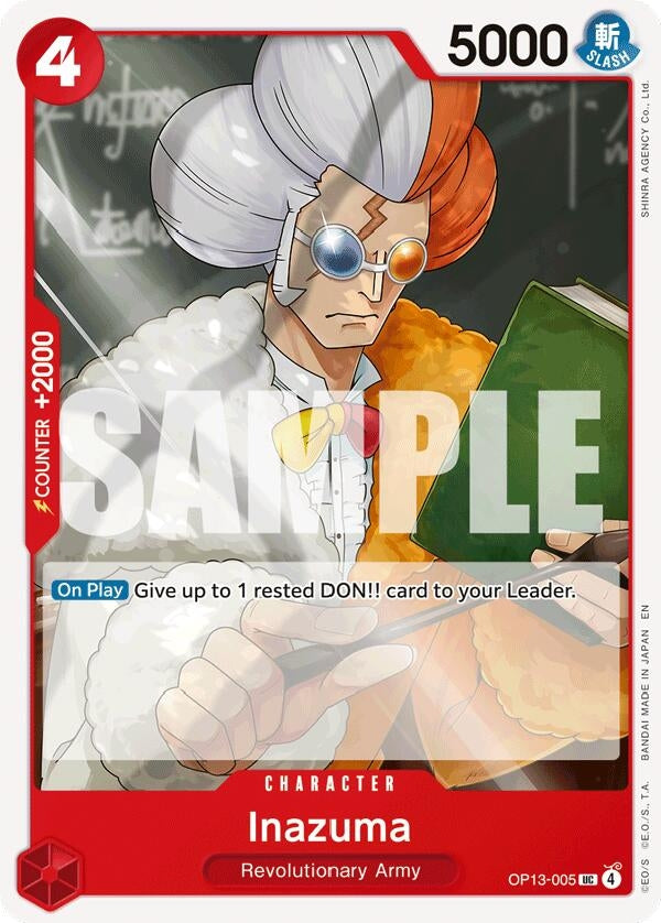 Image for Inazuma (OP13-005) (Carrying On His Will) (OP13) - One Piece Card Game