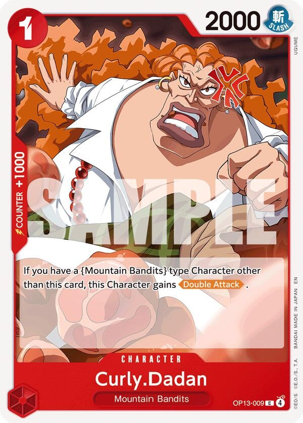Image for Curly.Dadan (OP13-009) (Carrying On His Will) (OP13) - One Piece Card Game