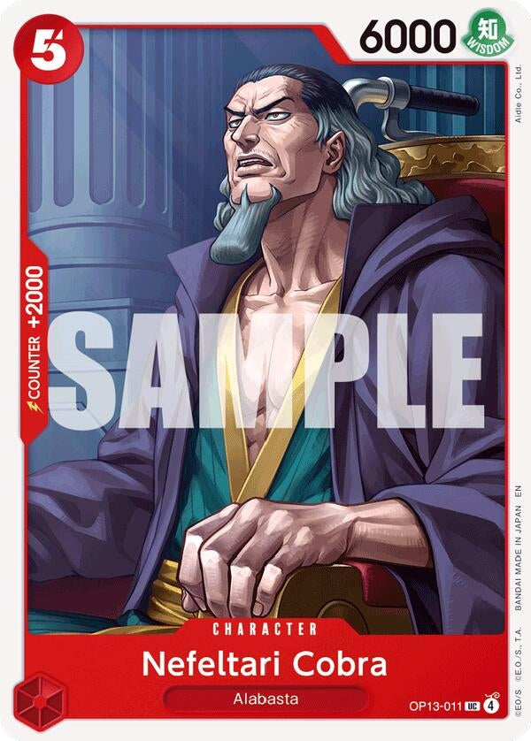 Image for Nefeltari Cobra (OP13-011) (Carrying On His Will) (OP13) - One Piece Card Game