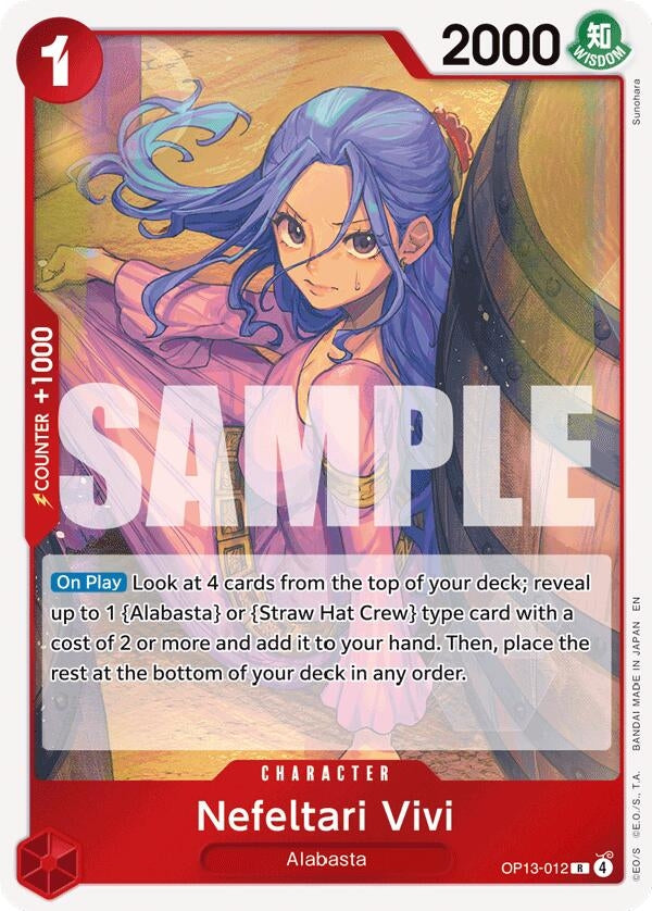 Image for Nefeltari Vivi (OP13-012) (Carrying On His Will) (OP13) - One Piece Card Game