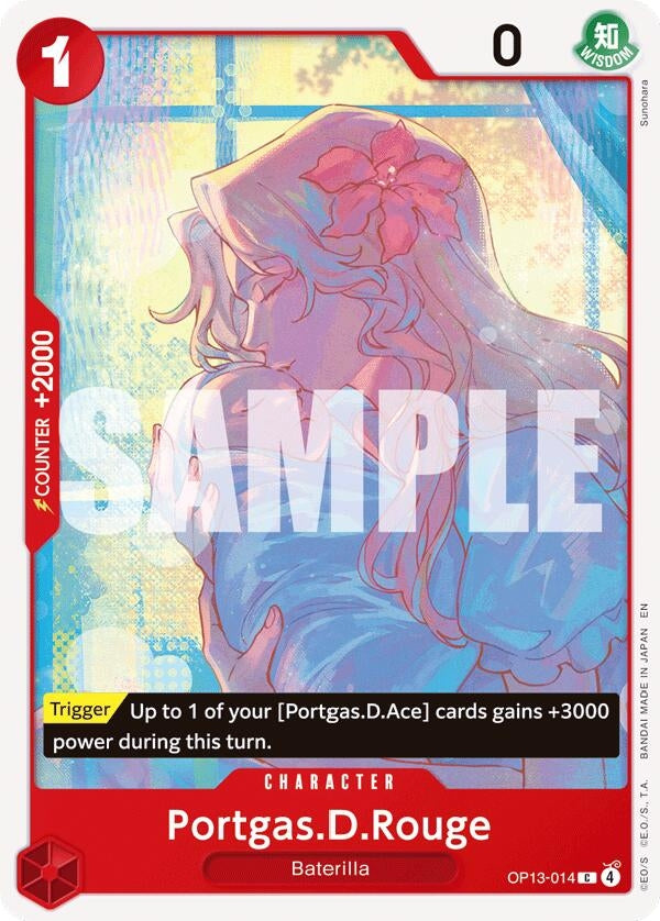 Image for Portgas.D.Rouge (OP13-014) (Carrying On His Will) (OP13) - One Piece Card Game