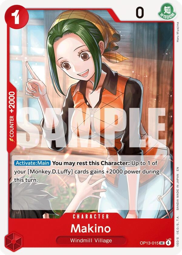 Image for Makino (OP13-015) (Carrying On His Will) (OP13) - One Piece Card Game