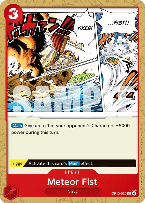 Image for Meteor Fist (OP13-020) (Carrying On His Will) (OP13) - One Piece Card Game
