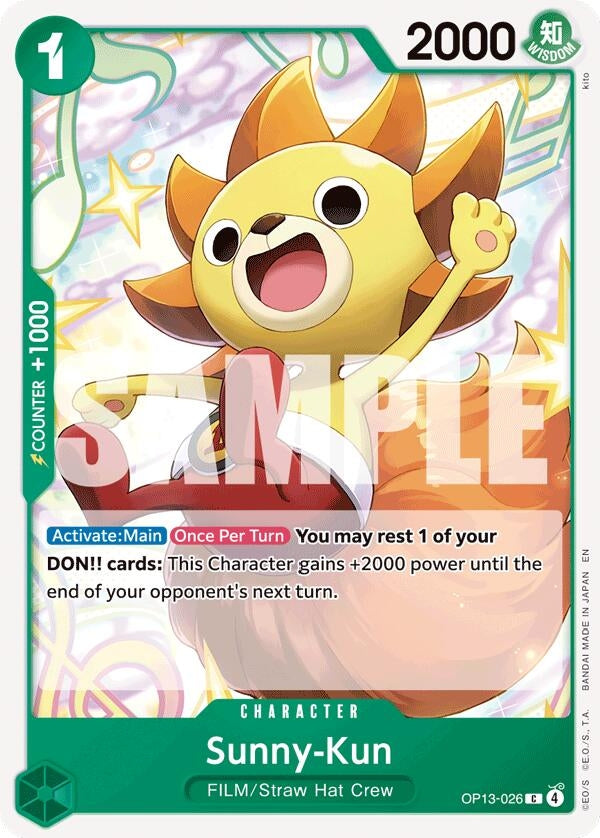 Image for Sunny-Kun (OP13-026) (Carrying On His Will) (OP13) - One Piece Card Game