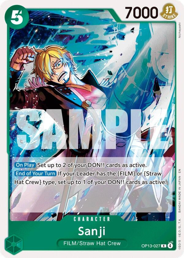Image for Sanji (OP13-027) (Carrying On His Will) (OP13) - One Piece Card Game