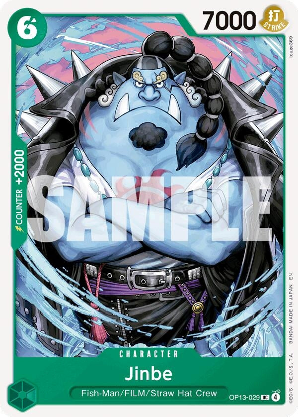 Image for Jinbe (OP13-029) (Carrying On His Will) (OP13) - One Piece Card Game