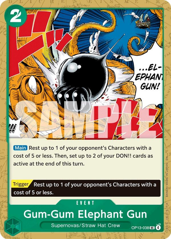 Image for Gum-Gum Elephant Gun (OP13-038) (Carrying On His Will) (OP13) - One Piece Card Game
