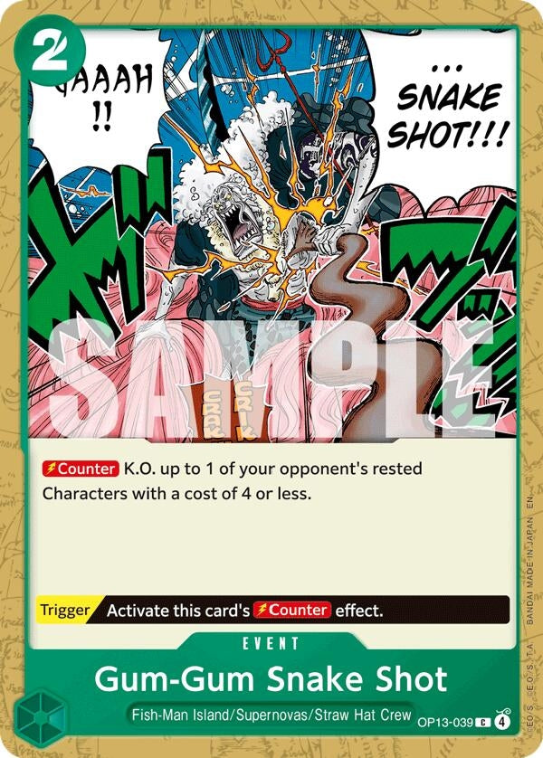 Image for Gum-Gum Snake Shot (OP13-039) (Carrying On His Will) (OP13) - One Piece Card Game