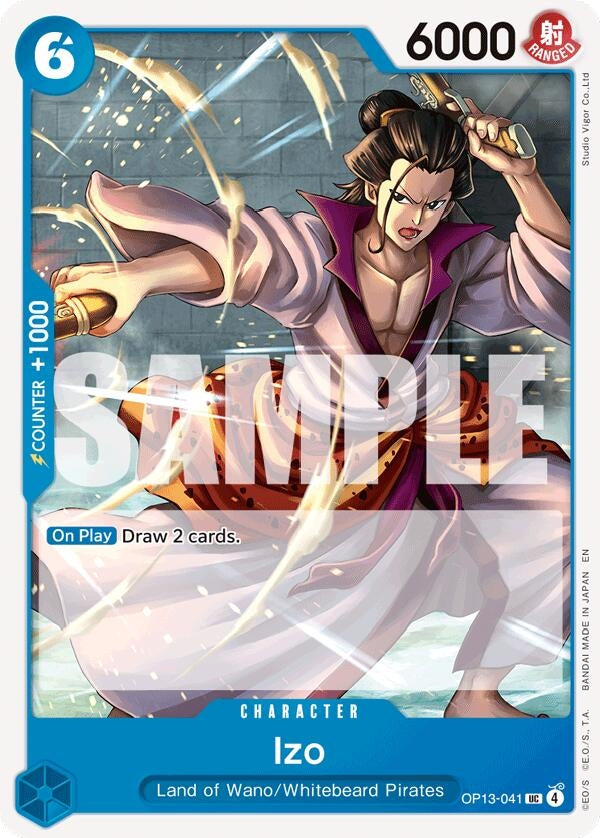 Image for Izo (OP13-041) (Carrying On His Will) (OP13) - One Piece Card Game