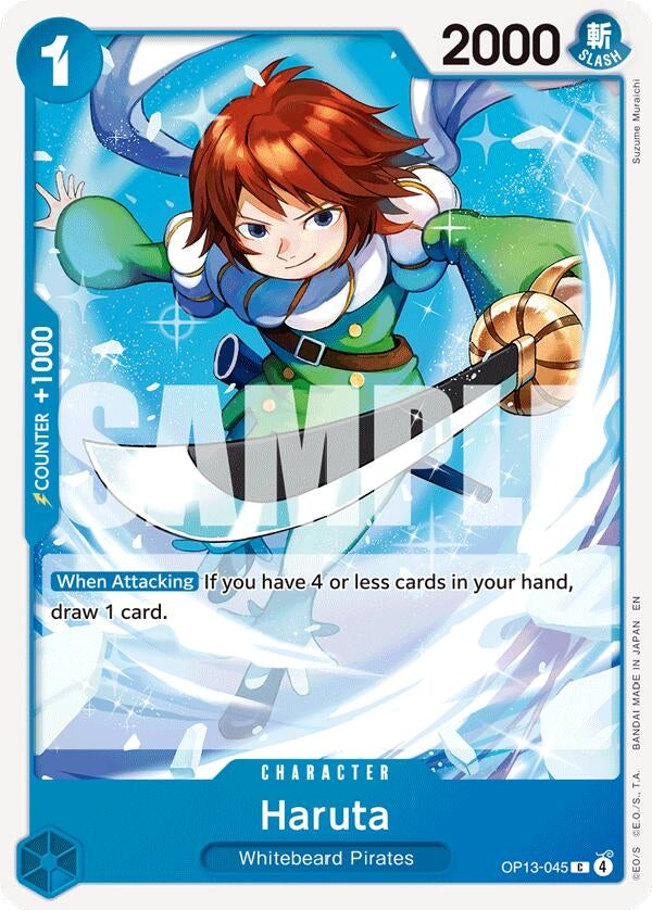 Image for Haruta (OP13-045) (Carrying On His Will) (OP13) - One Piece Card Game