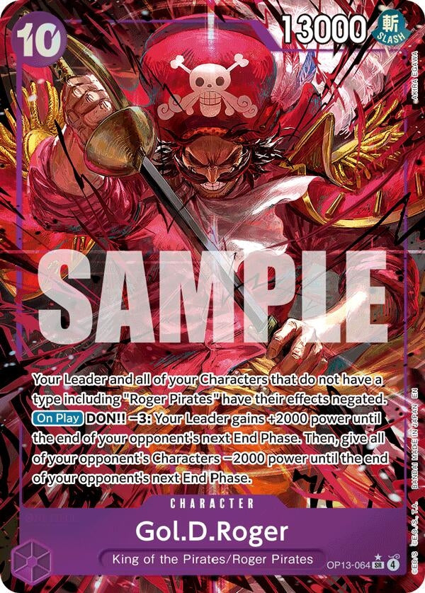 Image for Gol.D.Roger (064) (Alternate Art) (OP13-064) (Carrying On His Will) (OP13) - One Piece Card Game