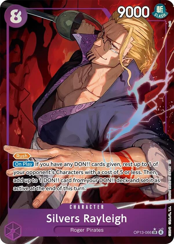 Image for Silvers Rayleigh (Alternate Art) (OP13-066) (Carrying On His Will) (OP13) - One Piece Card Game