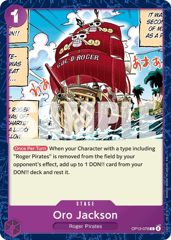 Image for Oro Jackson (OP13-078) (Carrying On His Will) (OP13) - One Piece Card Game