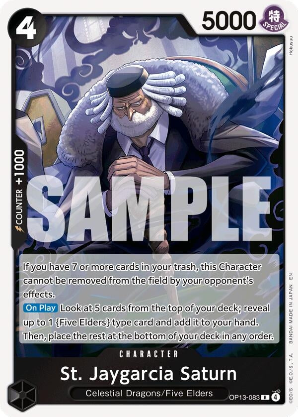 Image for St. Jaygarcia Saturn (OP13-083) (Carrying On His Will) (OP13) - One Piece Card Game