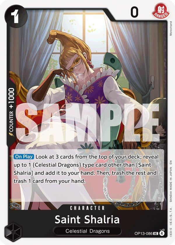 Image for Saint Shalria (OP13-086) (Carrying On His Will) (OP13) - One Piece Card Game