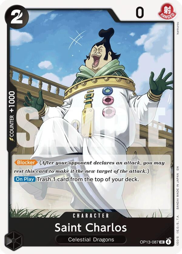 Image for Saint Charlos (OP13-087) (Carrying On His Will) (OP13) - One Piece Card Game