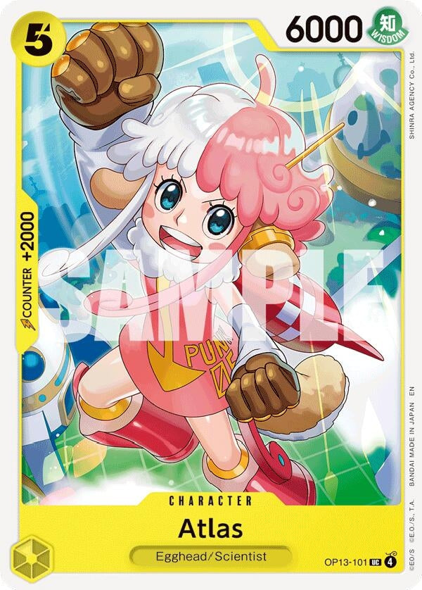 Image for Atlas (OP13-101) (Carrying On His Will) (OP13) - One Piece Card Game