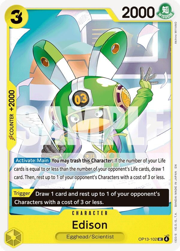 Image for Edison (OP13-102) (Carrying On His Will) (OP13) - One Piece Card Game