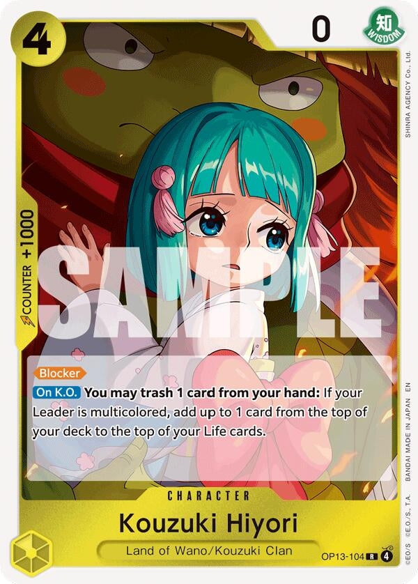 Image for Kouzuki Hiyori (OP13-104) (Carrying On His Will) (OP13) - One Piece Card Game