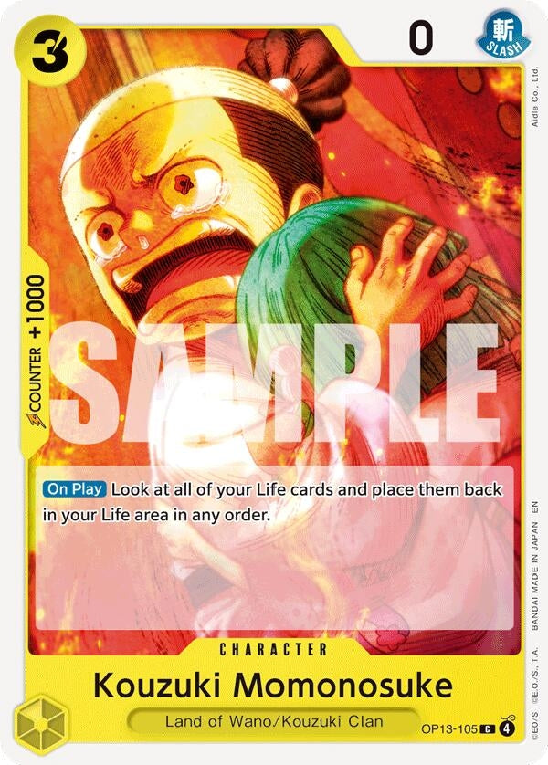 Image for Kouzuki Momonosuke (OP13-105) (Carrying On His Will) (OP13) - One Piece Card Game