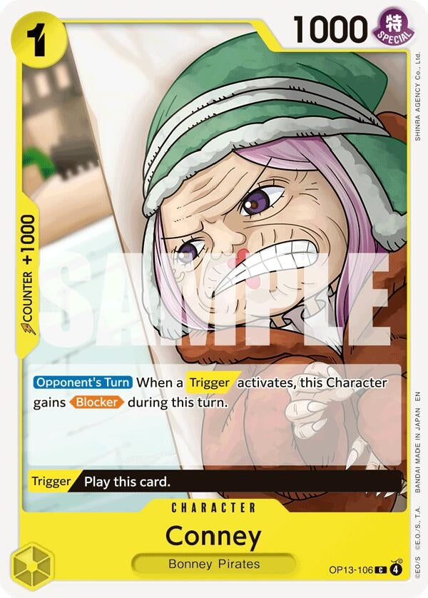 Image for Conney (OP13-106) (Carrying On His Will) (OP13) - One Piece Card Game