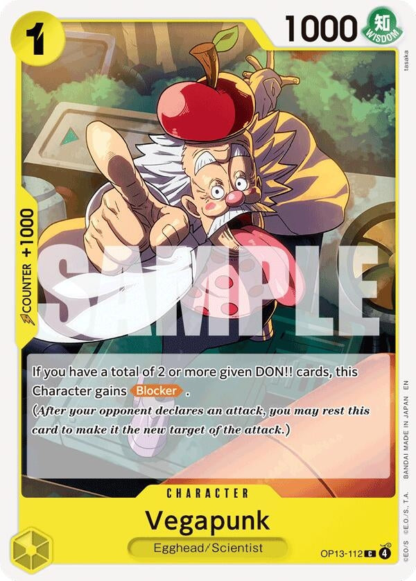 Image for Vegapunk (OP13-112) (Carrying On His Will) (OP13) - One Piece Card Game