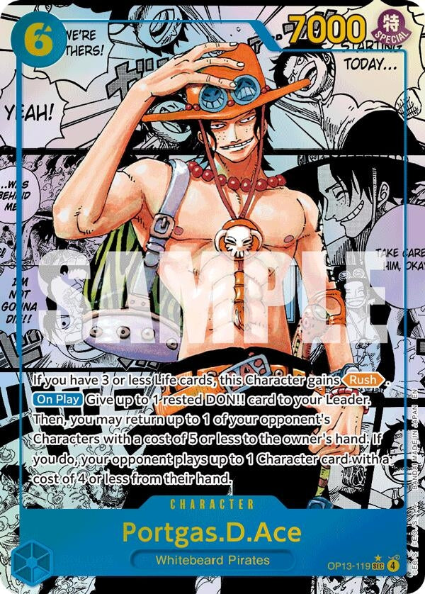 Image for Portgas.D.Ace (119) (Super Alternate Art) (OP13-119) (Carrying On His Will) (OP13) - One Piece Card Game