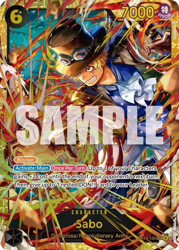 Image for Sabo (120) (OP13-120) (Carrying On His Will) (OP13) - One Piece Card Game