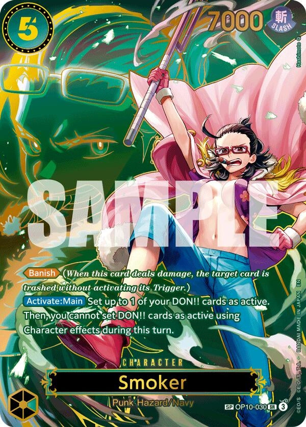 Image for Smoker - OP10-030 (SP) (OP10-030) (Carrying On His Will) (OP13) - One Piece Card Game