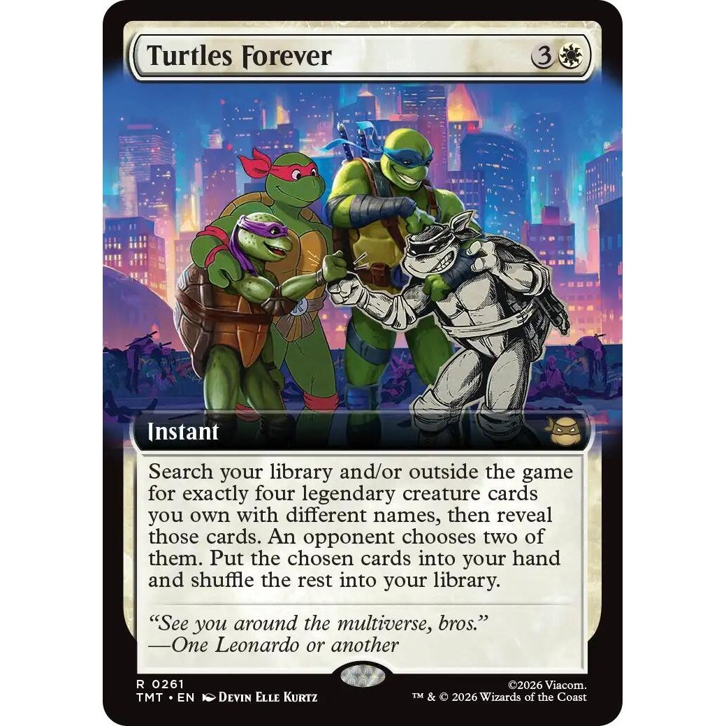 Image for Turtles Forever (Extended Art) (261) (Teenage Mutant Ninja Turtles) - Magic: The Gathering