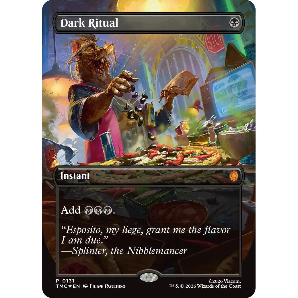 Image for Dark Ritual (Borderless) (131) (Teenage Mutant Ninja Turtles) - Magic: The Gathering