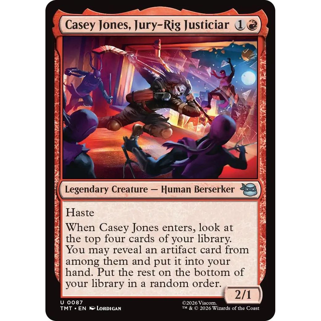 Image for Casey Jones, Jury-Rig Justiciar (87) (Teenage Mutant Ninja Turtles) - Magic: The Gathering