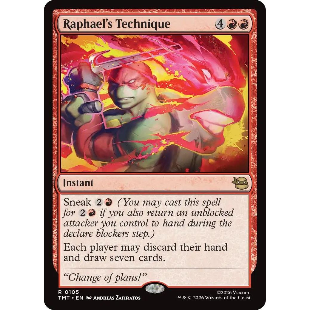 Image for Raphael's Technique (105) (Teenage Mutant Ninja Turtles) - Magic: The Gathering