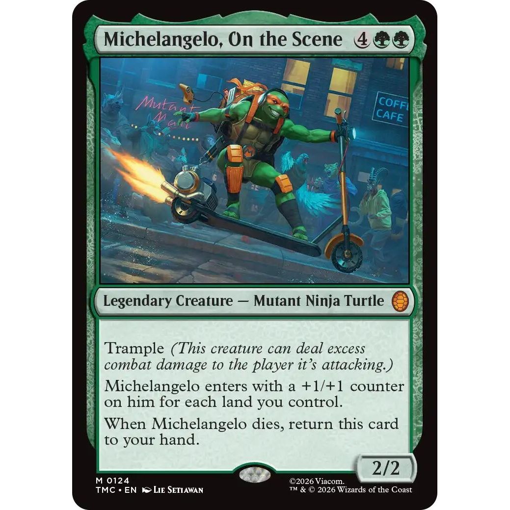 Image for Michelangelo, On the Scene (124) (Teenage Mutant Ninja Turtles) - Magic: The Gathering