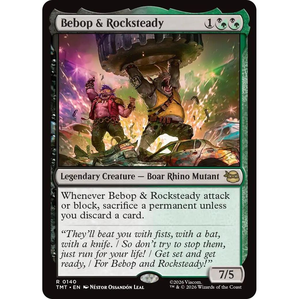 Image for Bebop & Rocksteady (140) (Teenage Mutant Ninja Turtles) - Magic: The Gathering