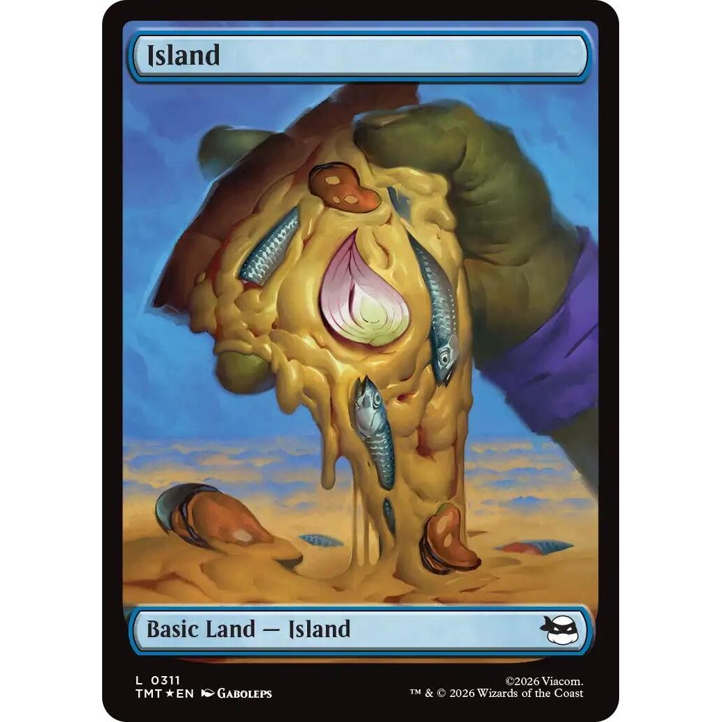 Image for Island (0311) (Surge Foil) (311) (Teenage Mutant Ninja Turtles) - Magic: The Gathering