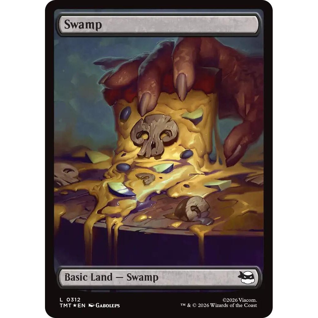 Image for Swamp (0312) (Surge Foil) (312) (Teenage Mutant Ninja Turtles) - Magic: The Gathering