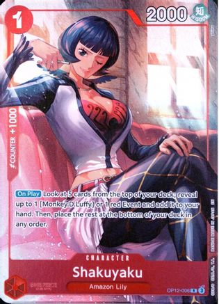 Shakuyaku (Premium Card Collection -Best Selection Vol. 5-) (OP12-006) (One Piece Promotion Cards) (OP-PR)