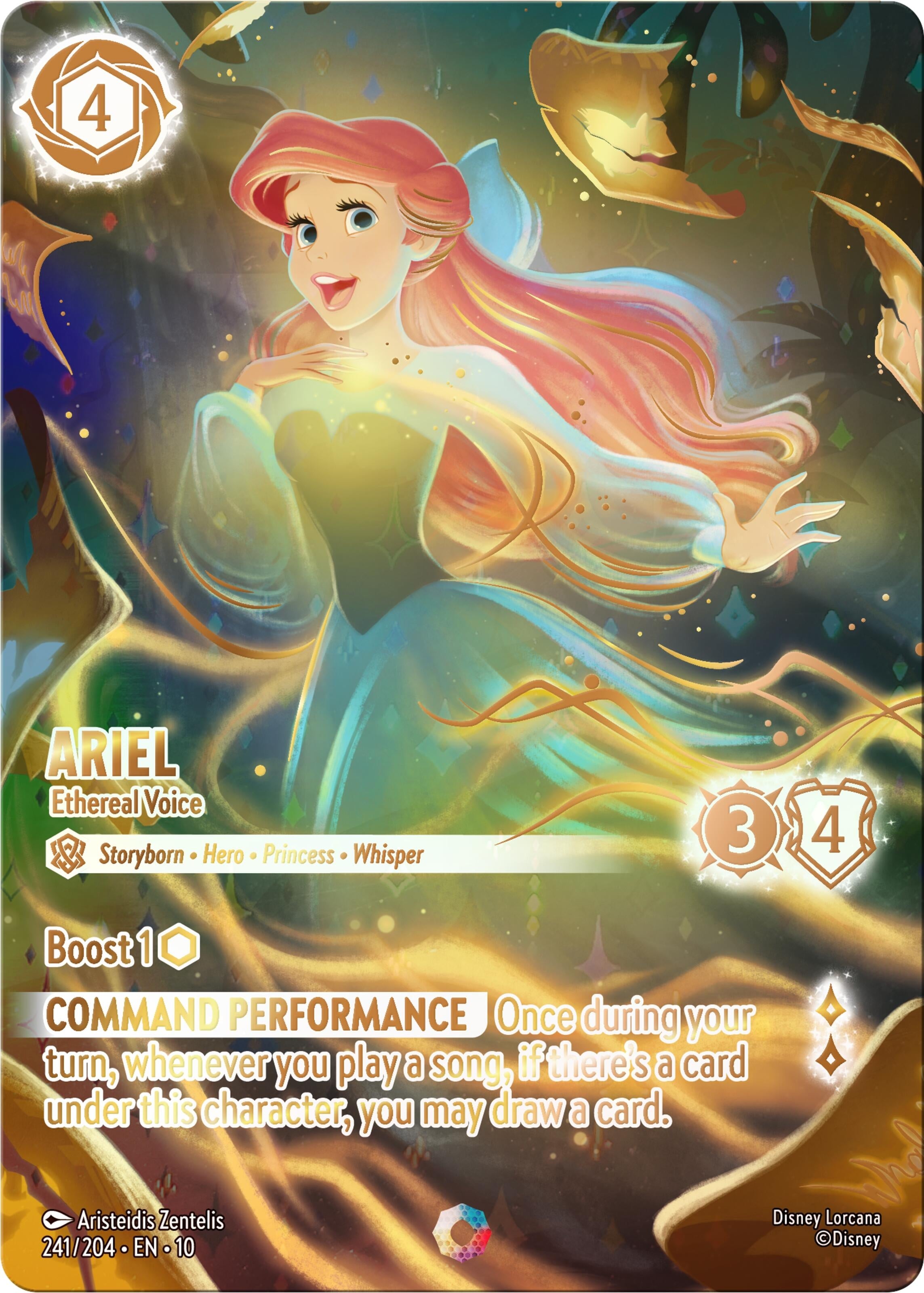 Image for Ariel - Ethereal Voice (Iconic) (241/204) (Whispers in the Well) (10) - Disney Lorcana