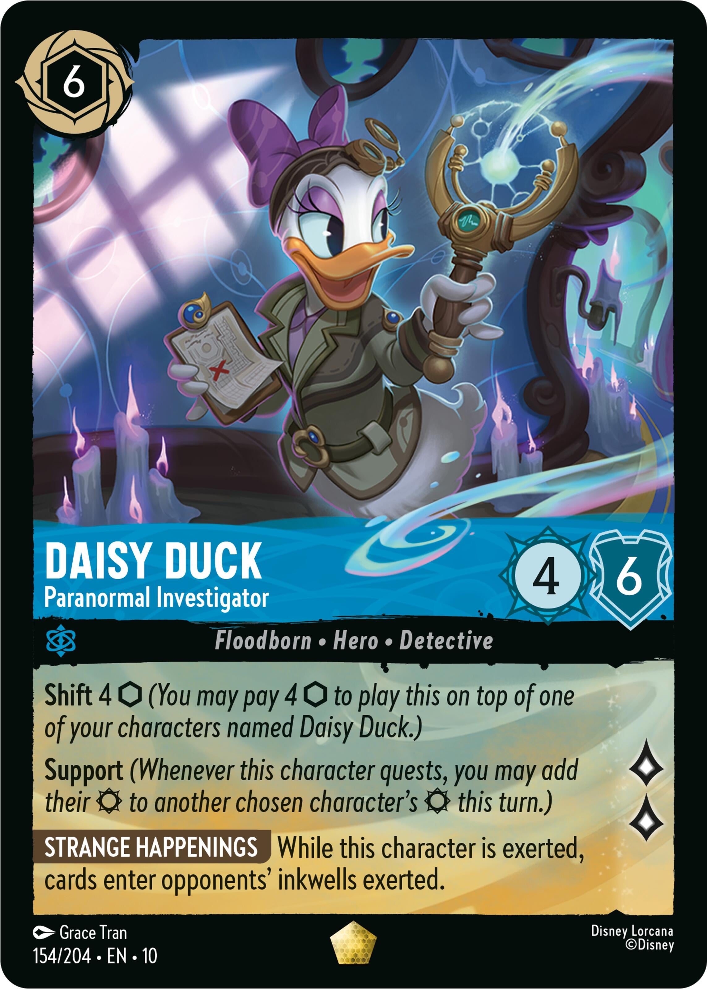 Image for Daisy Duck - Paranormal Investigator (154/204) (Whispers in the Well) (10) - Disney Lorcana