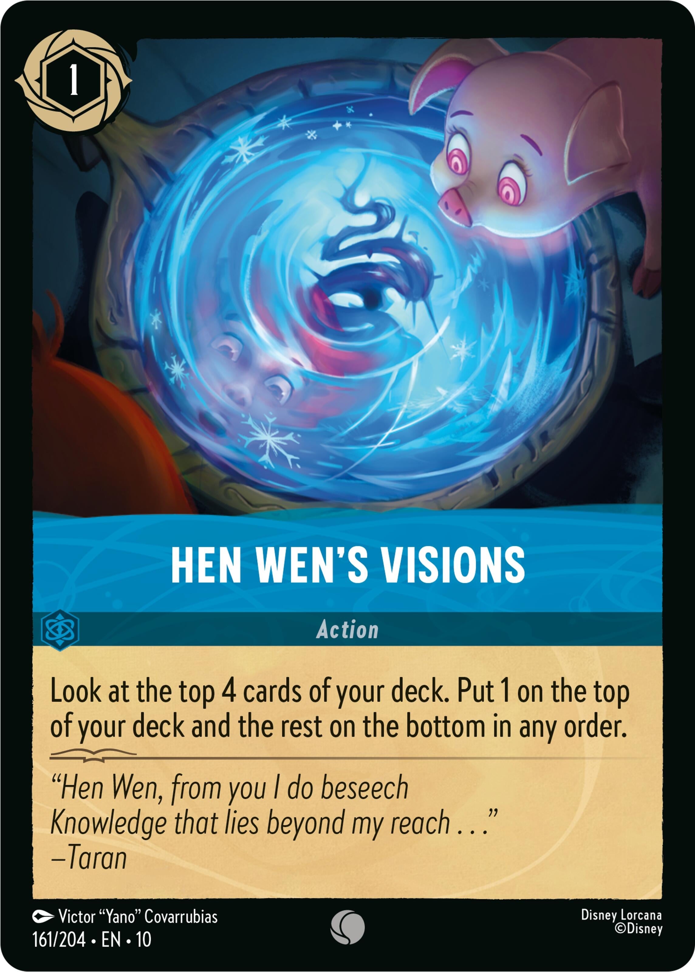 Image for Hen Wen's Visions (161/204) (Whispers in the Well) (10) - Disney Lorcana